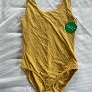 Pact tank bodysuit, honey